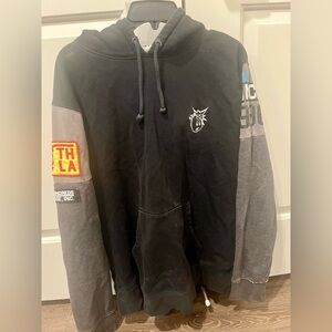 The Hundreds [Rare] Black and Gray Graphic Hoodie
